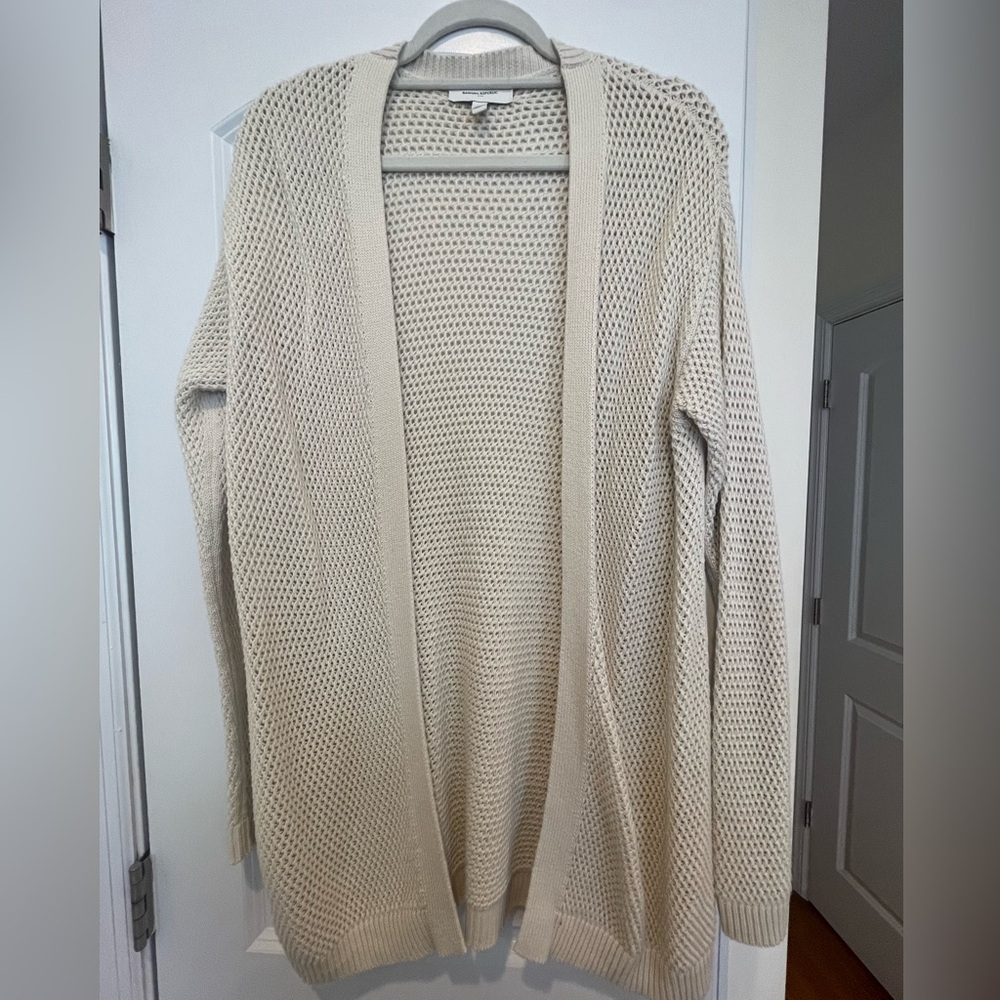 Banana Republic Women’s Cream Open-Stitch Cardigan Sweater